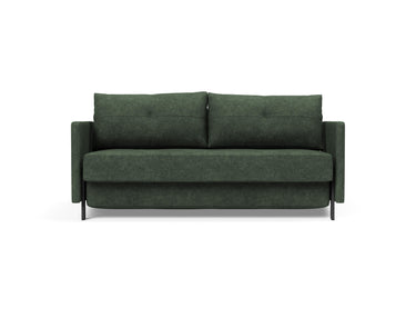Cubed 160 sovesofa med armlæn i 281 Avella Pine Green, set forfra