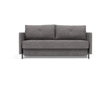 Cubed 160 sovesofa med armlæn i 282 Avella Warm Grey, set forfra