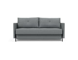 Cubed 160 sovesofa med armlæn i 320 Corocco Shadow Grey, set forfra