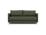 Cubed 160 sovesofa med armlæn i 353 Taura Forest, set forfra