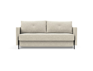 Cubed 160 sovesofa med armlæn i 357 Taura Off White, set forfra