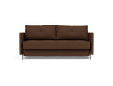Cubed 160 sovesofa med armlæn i 359 Taura Cappuccino, set forfra