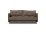 Cubed 160 sovesofa med armlæn i 411 Esina Cedar Brown, set forfra