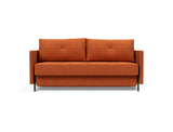 Cubed 160 sovesofa med armlæn i 412 Esina Rust Orange, set forfra