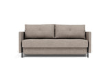 Cubed 160 sovesofa med armlæn i 472 Yuveno Warm Grey, set forfra