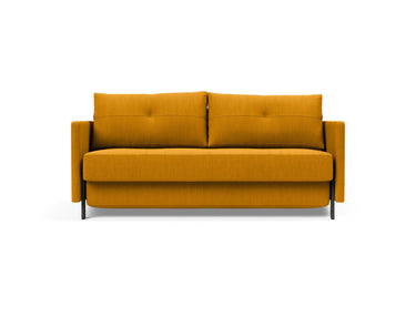 Cubed 160 sovesofa med armlæn i 507 Elegance Burned Curry, set forfra