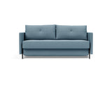 Cubed 160 sovesofa med armlæn i 525 Mixed Dance Light Blue, set forfra