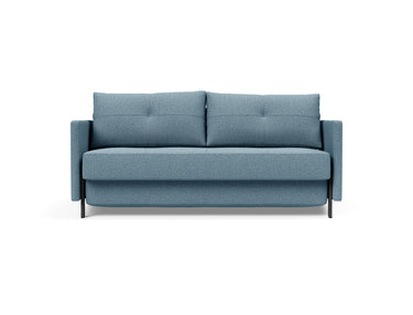 Cubed 160 sovesofa med armlæn i 525 Mixed Dance Light Blue, set forfra