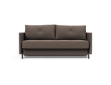 Cubed 160 sovesofa med armlæn i 530 Bouclé Taupe, set forfra