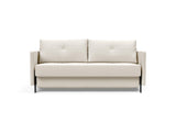 Cubed 160 sovesofa med armlæn i 531 Bouclé Off White, set forfra
