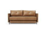Cubed 160 sovesofa med armlæn i 551 Faunal Brown, set forfra