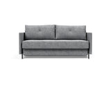 Cubed 160 sovesofa med armlæn i 565 Twist Granite, set forfra