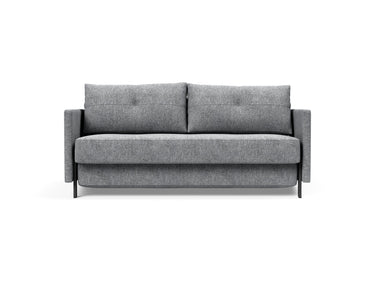Cubed 160 sovesofa med armlæn i 565 Twist Granite, set forfra