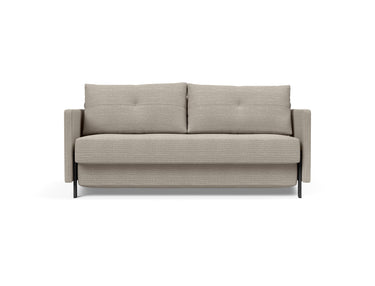 Cubed 160 sovesofa med armlæn i 579 Kenya Gravel, set forfra