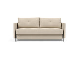 Cubed 160 sovesofa med armlæn i 586 Phobos Latte, set forfra