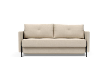Cubed 160 sovesofa med armlæn i 586 Phobos Latte, set forfra