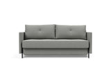 Cubed 160 sovesofa med armlæn i 853 Mahoga Dove Grey, set forfra