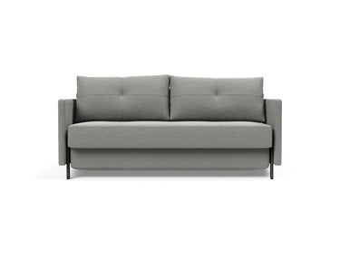 Cubed 160 sovesofa med armlæn i 853 Mahoga Dove Grey, set forfra