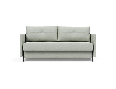 Cubed 160 sovesofa med armlæn i 888 Mozart Slate Brown, set forfra