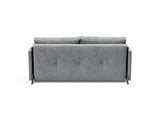 Cubed 160 sovesofa med armlæn i 565 Twist Granite, set bagfra