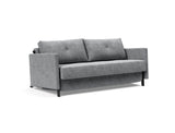 Cubed 160 sovesofa med armlæn i 565 Twist Granite, set skråt forfra