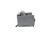 Cubed 160 sovesofa med armlæn i 565 Twist Granite, set fra siden