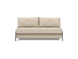 Cubed 160 Chrome sovesofa i 586 Phobos Latte, set forfra
