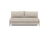 Cubed 160 Wood sovesofa i 280 Avella Sand, set forfra