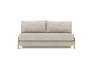 Cubed 160 Wood sovesofa i 280 Avella Sand, set forfra