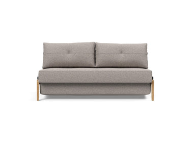 Cubed 160 Wood sovesofa i 321 Corocco Warm Grey, set forfra