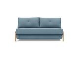 Cubed 160 Wood sovesofa i 525 Mixed Dance Light Blue, set forfra
