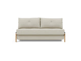 Cubed 160 Wood sovesofa i 527 Mixed Dance Natural, set forfra