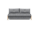 Cubed 160 Wood sovesofa i 565 Twist Granite, set forfra