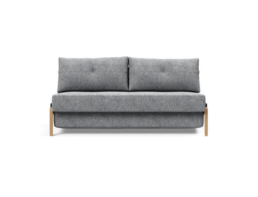 Cubed 160 Wood sovesofa i 565 Twist Granite, set forfra
