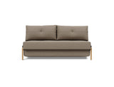 Cubed 160 Wood sovesofa i 850 Mahoga Caramel, set forfra