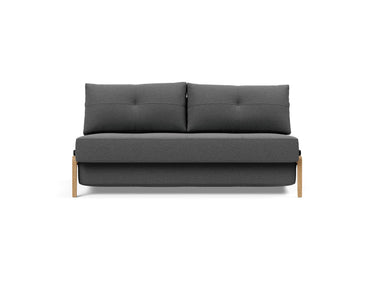 Cubed 160 Wood sovesofa i 852 Mahoga Seal Grey, set forfra