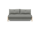Cubed 160 Wood sovesofa i 853 Mahoga Dove Grey, set forfra