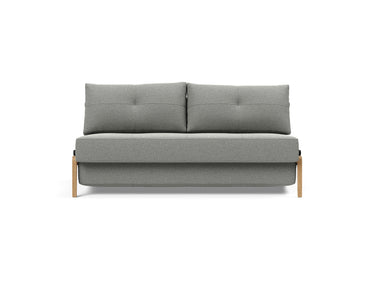 Cubed 160 Wood sovesofa i 853 Mahoga Dove Grey, set forfra