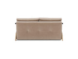 Cubed 160 Wood sovesofa i 417 Esina Mocha, set bagfra