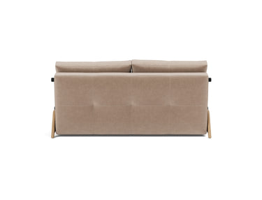 Cubed 160 Wood sovesofa i 417 Esina Mocha, set bagfra