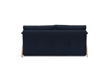 Cubed 160 Wood sovesofa i 528 Mixed Dance Blue, set bagfra