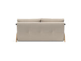 Cubed 160 Wood sovesofa i 612 Blida Sand Grey, set bagfra
