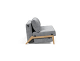 Cubed 160 Wood sovesofa i 565 Twist Granite, set fra siden