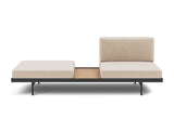 Puri daybed med egetræsbord i 410 Esina Almond, set forfra