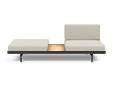 Puri daybed med egetræsbord i 527 Mixed Dance Natural, set forfra