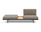Puri daybed med egetræsbord i 850 Mahoga Caramel, set forfra