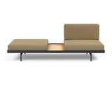 Puri daybed med egetræsbord i 860 Yogia Olive Brown, set forfra