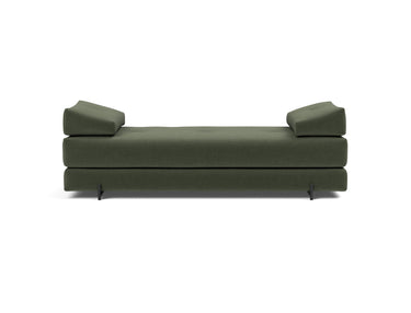 Sigmund Indu daybed i 413 Esina Olive Green, set forfra