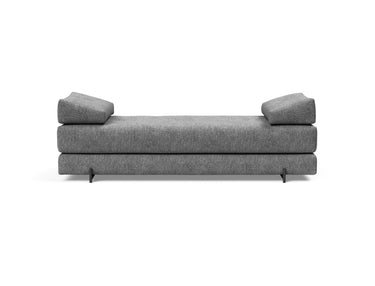 Sigmund Indu daybed i 563 Twist Charcoal, set forfra