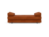 Sigmund Indu daybed i 595 Corduroy Burnt Orange, set forfra